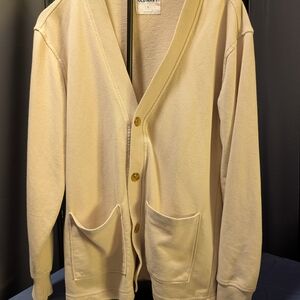 Old Navy Men's Beige Cardigan Sweater Small